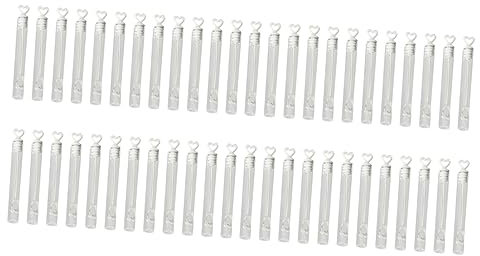 SAFIGLE 2 Sets Valentinstag Seifenblasenstäbe Für Partygeschenke Leere Seifenblasenbehälter Liebesherzröhre Für Hochzeit 24 Stück * 2
