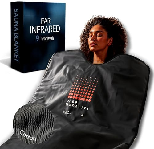 Superior - Low EMF Infrared Sauna Blanket | Detox, Wellbeing & Recovery | Highest Grade Materials, Adjustable Temp 77-176°F, 6ft x 3ft (Classic Edition)