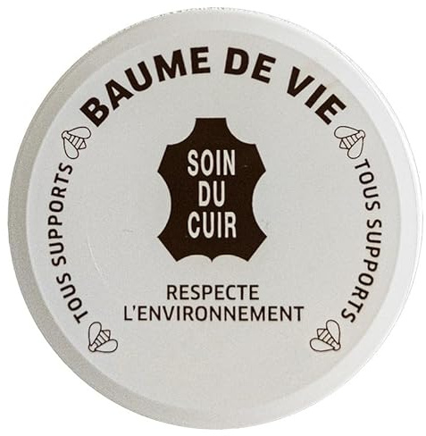 Soin et Entretien du Cuir, Baume de Vie incolore, 250 ML - Imprègne et protège Le Cuir très efficacement, Formule à Base d'huile de Coco et Cire d'abeille de Haute qualité 100% Naturelle