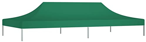 SECOLI Copertura Gazebo 6x3 m Telo per GazeboTetto di Ricambio per Gazebo 6x3 m Verde 270 g/m²