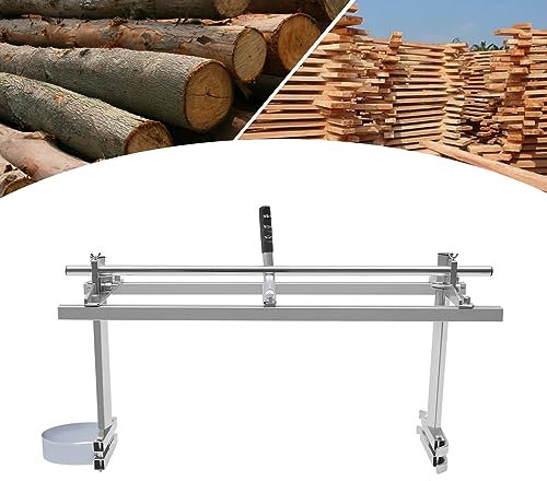 Scierie mobile Pour 14''-36'' Petite Mill de tronçonneuse pour aide de sciage Scie à grumes Tronçonneuse à bois alliage d'aluminium