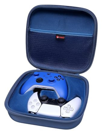 XANAD Coque de Protection pour Manette ps5 / PS4 Serie / Xbox Series Gaming Controller sans Fil Bluetooth Housse (Bleu)