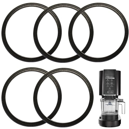 5 Pcs Blender Gasket Replacement Rubber Ring Seal Rings Gaskets Part for Ninja NC299AMZ/NC301/NC300/NC201/NC101 Series Replacement Parts Accessories Blender