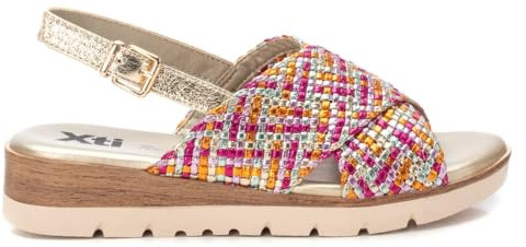 XTI - Sandalia Mujer Fucsia - Calzado Cómodo y Versátil - Moda casual - Modelo 14394702 (Talla 39)