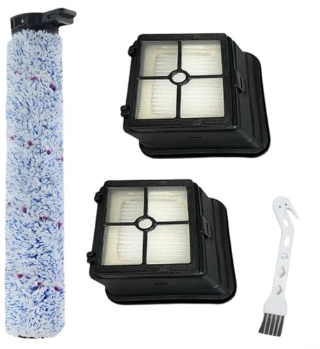 Emiif Staubsauger-Hauptbürstenfilter-Set für Mamibot, für Flomo I, für Atvel F16 PRO, Staubsauger-Ersatzteile mit 1 Hauptbürste, 2 Filtern, 1 Reinigungsbürste