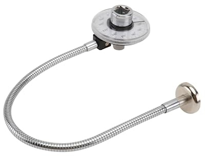 Gadpiparty 1pezzi Accurate Torque Angle Gauge Tool Per Misurazione Torsione Goniometro Inossidabile Per Meccanici e Falegnami Strumento e Flessibile