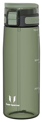 Super Sparrow Borraccia - 750ml - TouchSip Sportiva Bottiglia - Tritan Senza BPA, a Prova di Perdite - Borracce con Cannuccia Ideale per Scuola e Sport