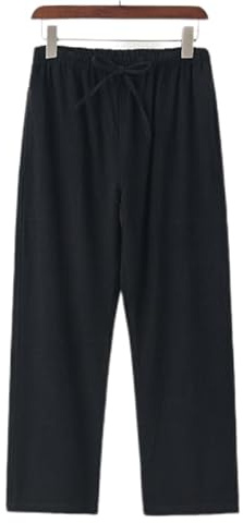 Kung Fu Pants Chinese Traditional Martial Arts Trousers Wing Chun Tai Chi Training Pants (US, Numeric, 29, Regular, Regular, Black)