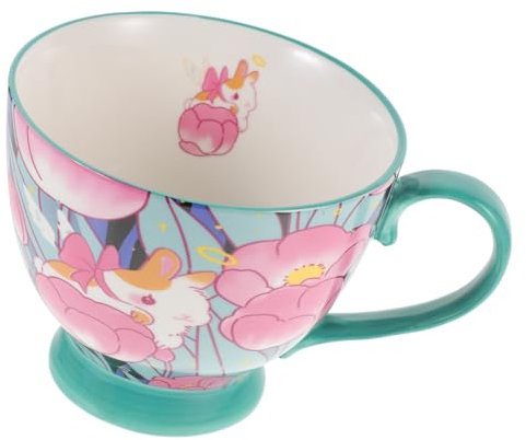 Garneck Ceramic Coffee Mug Handle Cute Design for Coffee Cup for Home and Breakfast Use