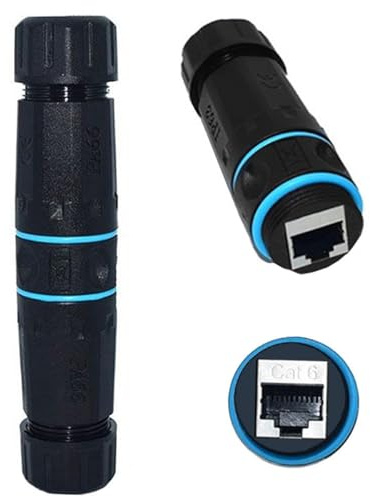 CY Kontakt M20 Låsning IP68 Vattentät UTP STP RJ45 Kvinna till CAT6 Kvinna Nätverk Patch Förlängningsadapter Koppling
