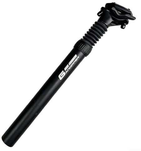 Eawfgtuw Tige de selle de vélo 25,4 à 34,9 mm Tige de selle de VTT légère en alliage d'aluminium confortable Tige de selle amortisseur de chocs 350 mm Collier de serrage réglable