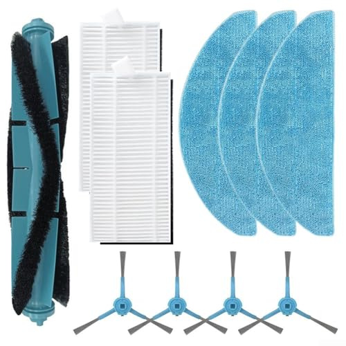 Kit completo de accesorios de limpieza, filtros de cepillo lateral principal, juego de paños de repuesto para Conga 7490 8290 Immortal Home para X-Treme para aspiradora robot Ultra Power