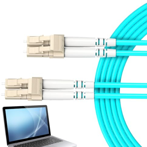 Fiber Optic Ethernet Cable - Fiber Patch Cable | Outdoor Optic | 3.08ft Optical High-Speed Net | Low-Loss 10gbps Multifunctional Adapter for Internet Connections