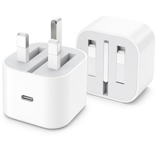 USB C Plug Super Fast Charge MFI Certified 35W Folding USB-C adapter compatible with i Phone 16/15/14/13/12/11/X,iPad, AirPods Pro, Samsung Devices, Type C-Adapter Fast Charger UK Adapter (PLUG ONLY)