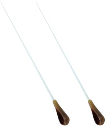 NOLITOY Bastones de Dirección para Orquesta 2 Piezas de Resina Duradera para Conciertos y Espectáculos Accesorio Musical Profesional para Directores Uso en Teatro y Coro