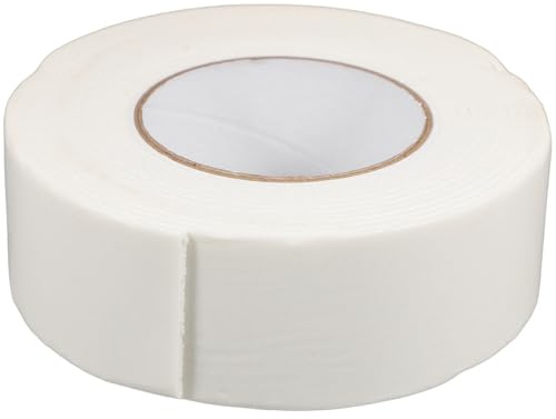 ROMISBABA Nastro Biadesivo in Schiuma Bianco Resistente all Acqua, Larghezza 50 MM, Lunghezza 5 M, Adatto per Uso Interno, Esterno e Applicazioni su Tessuti