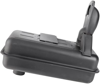 Mumusuki Silenciador de Generador, Conjunto de Escape de Microtiller de Aleación de Aluminio para Generadores 186F 188F, Fácil Instalación y Ajuste Apretado