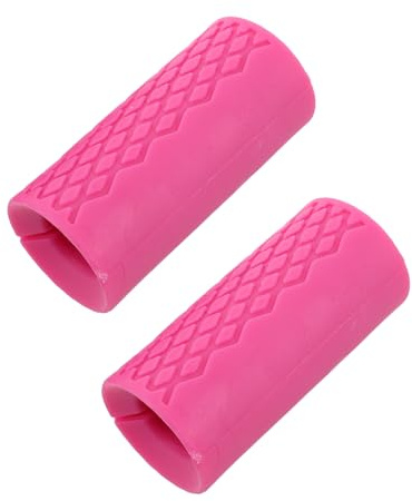 TOYANDONA Coperture per Maniglie per Manubri in Silicone 2 Unitá con Forma Ergonomica Antiscivolo per Allenamento a Casa e Sessioni di Fitness con Assorbimento Urti