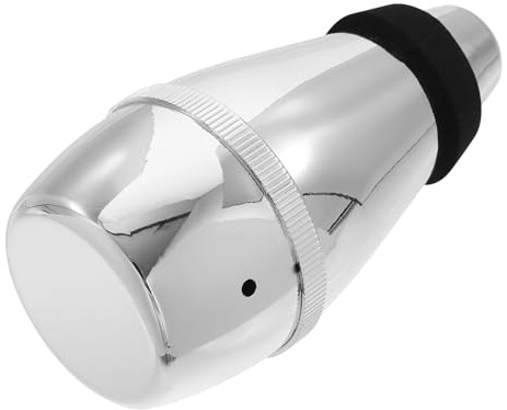 GETAJGHSD Silenciador para Trompeta Pequeño Abs Color Plata, Accesorio para Reducir Ruido y Controlar Sonido, Práctico para Práctica Musical en Casa o Estudio