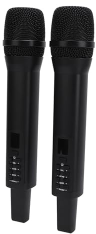 Halearo Microfono Bluetooth Ricaricabile Microfono per Voce Dinamico Professionale per Performance Sul Palco di Karaoke 2 unità