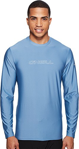 O'Neill våtdräkter herr basic hud O'neill män basic hud upp 50+ långärmad soltröja Blå (Dusty blå) XXL