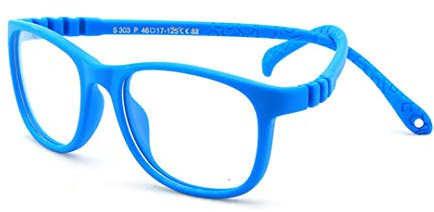 Occhiali per computer Anti blu con filtro UV per Bambini - Design Antiscivolo - Flessibili Gomma TR90 Montatura