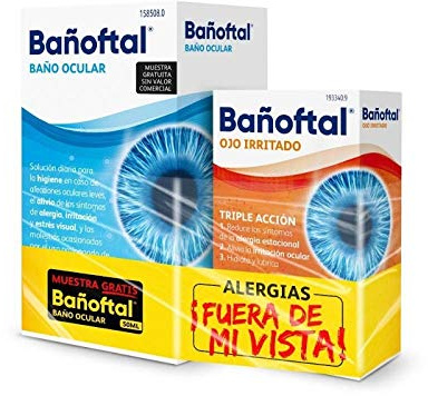 PACK ANTI IRRITACIÓN OCULAR BAÑOFTAL BAÑO OCULAR 40 ML+ BAÑOFTAL OJO IRRITADO 10ML