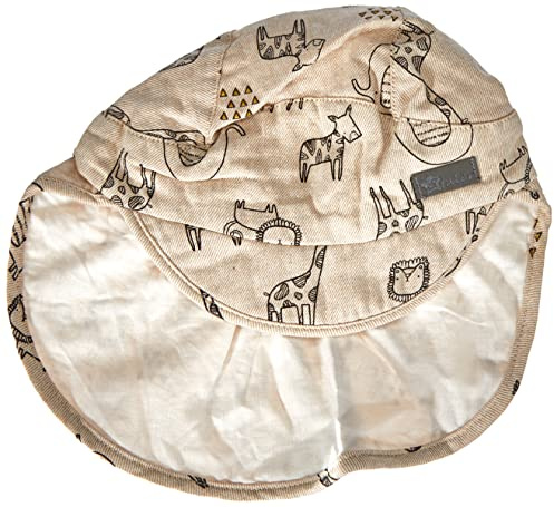 Sterntaler Jungen Schirmmütze mit Nackenschutz Savanne Sonnenhut, beige, 51