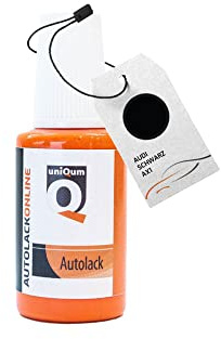 uniQum Autolack Lackstift Kompatibel/Ersatz fürs Auto für Audi SCHWARZ AX1 Autolack Reparatur 30 ml