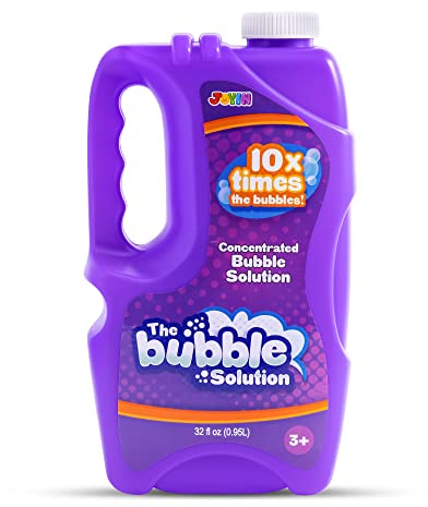 JOYIN 32 oz Bubble Solution Refills (Close to 1L/ 2.5 Gallon), Concentrated Solution for Bubble Machine, Wands, Blower, Easter (Purple)