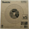 Discos para trituradora de 355 x 2,5 mm, orificio de 25,4 mm, 5 unidades MAKITA B-49448-5