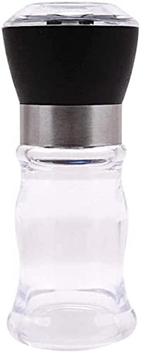 TONZN 2en1 Assaisonnement Manuel Poivre Poli Outil de Cuisine Accessoires de Cuisine-Moulin à Sel Brun Moulin à Chili Moulin à Sel Moulin à Sel et Moulin à Poivre