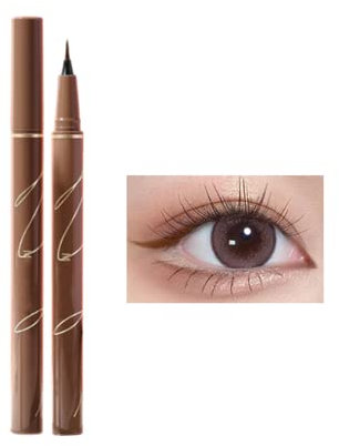 Flüssiger Eyeliner Langanhaltend Pigmentiert Wasserfester, Wischfester Liquid Liner für Augen,Gesicht und Körper (braun)