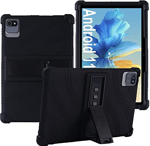 YHFZR Hülle für HotLight Tablet 10 Zoll, Leicht Silikon Weich Kindgerechte Hülle mit Standfunktion für HotLight Tablet 10 Zoll, Schwarz