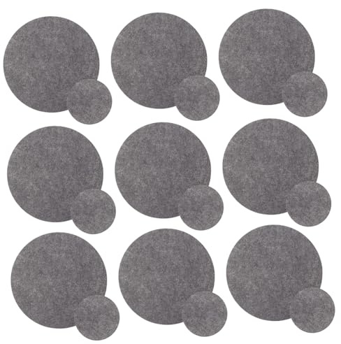 PAMINGONO 30 Piezas Plato De Cena Estera De Fieltro Protectores De China Separadores De Platos De Fieltro Cojines para Ollas Divisor De Sartén Manteles Individuales Antideslizantes