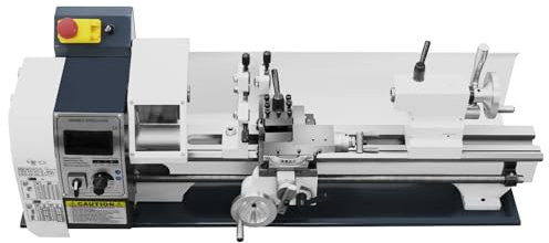 Furvveerr Tornio per Metallo 9''x20'' 1500W Tornio Metallo,Metallo Ingranaggio,Con Porta Coltello,Motore Spazzolato,Velocità Variabile 0-2500RPM,Tornio per Metalli per Filettatura/Tornitura/Foratura