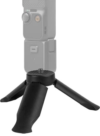 Geekria Mini treppiede per action camera, supporto da tavolo compatto, portatile da viaggio, compatibile con fotocamera DJI Osmo Pocket 3, Action 5 Pro (nero)