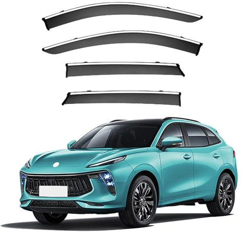 LUGIWN Windabweiser für Dongfeng Fengxing T5 EVO MK1 2020-2025, Windabweiser Autofenster, Autofenster Sonnen Regenschutz Deflektoren, Stick-on Regenabweiser