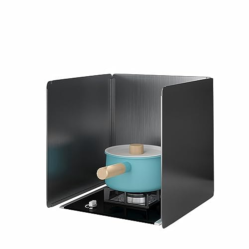 PXAMORTEL Pare-éclaboussures pour cuisinière à gaz, Protection Anti-éclaboussures de Graisse for cuisinière, Protection for dosseret de Cuisine, Argent, Plusieurs Tailles(30x40x40cm)