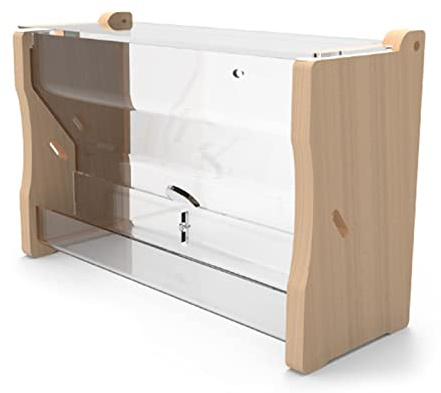 Mangeoire à oiseaux sans mesure pour cage Distributeur automatique de nourriture Récipient transparent pour perruches Conure Rutine Poules Caille Pas de mesure automatique Cage de nourriture pour