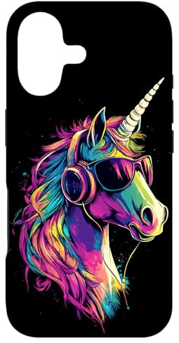 Licorne Coloré Arc-en-Ciel Cavalière Chevaux Équitation Coque pour iPhone 17