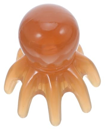 TOYANDONA Kopfhaut Massagegerät aus Kunstharz in Oktopusform 8-armiges Design Sanfte Haarmassage Kompakt und Tragbar für Reise und Camping