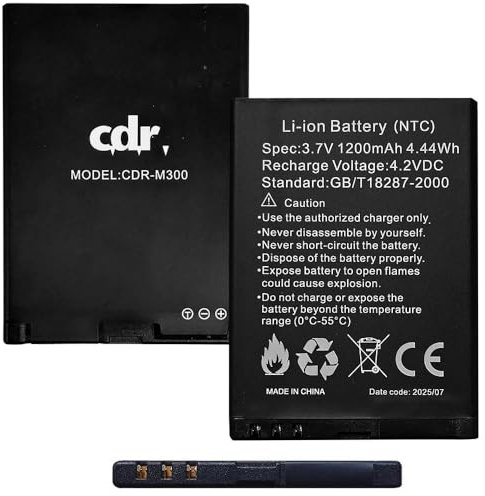 C D R Batteria Cdr-M300 originale 1200 mAh per CDR M300