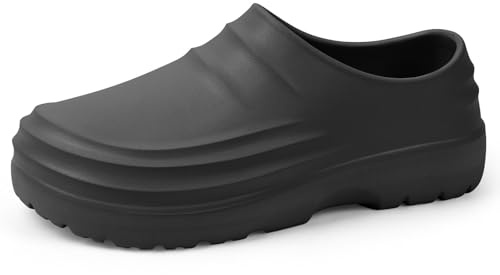 DiULi Chaussures de Cuisine Homme Femme, Sabots EVA Imperméables Antidérapants, Semelle Épaisse de 4 cm pour Chefs Infirmiers Jardinage