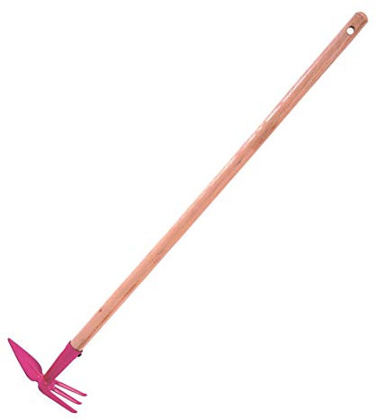 Bikain Modell BI5005J Griff aus Kiefernholz und Basis aus Metall Gartenhacke und Gartenkralle Junior, Holz, Multicolor, No aplicable