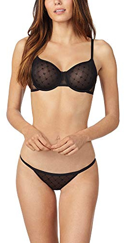 DKNY Women's Womens Monogram Mesh Unlined Demi Bra Demi Bra (Pack of 1)
