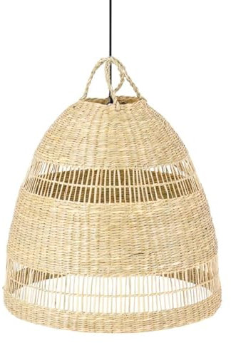 B·LED BARCELONA LED Lámpara colgante de mimbre Ikken