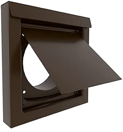 4 Inch Dryer Vent Guard | Dryer Vent Cover Outside | Exhaust Exterior Vent Cover | Bathroom and Dryer Vent Cover | Dryer Vent Cover for Dryer Vent Pipe - (4 - Brown)