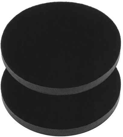 Lot de 2 disques abrasifs en éponge souple de 125 mm - Pas de trous pour ponceuse, coussin - Résistant aux chocs - Disques abrasifs de rechange spéciaux avec fermeture Velcro