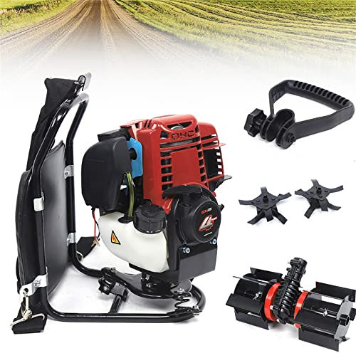 Desbrozadora de gasolina de 4 tiempos, 35,4 cc, multiherramienta de 1,4 CV, potencia de 1,4 CV, desbrozadora para desmalezar, cosechar, editar, excavar